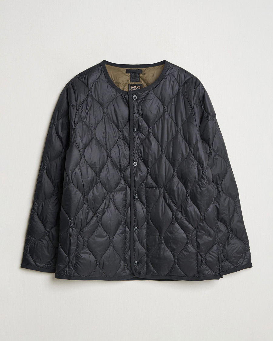 Homme | Manteaux Et Vestes | TAION | Military Crew Neck Down Jacket Black