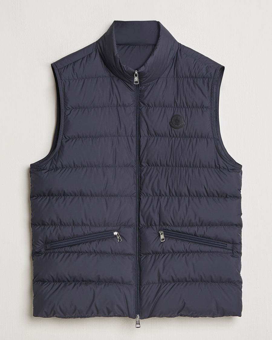 Homme | Manteaux Et Vestes | Moncler | Treompan Down Vest Navy