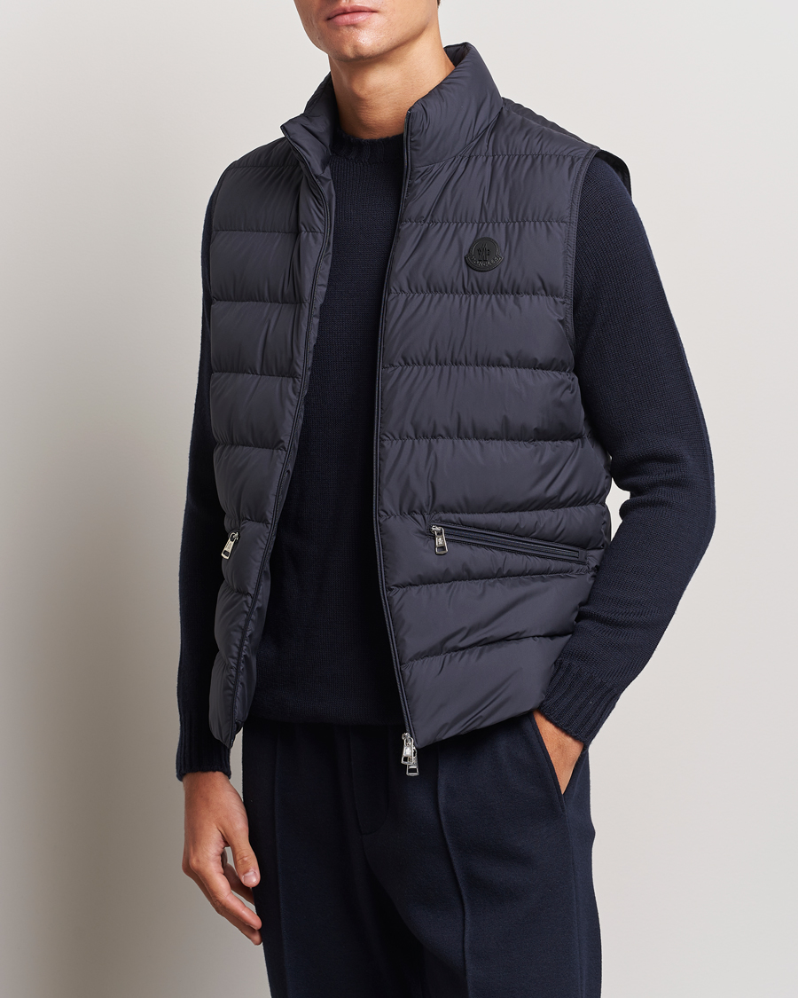 Homme | Manteaux Et Vestes | Moncler | Treompan Down Vest Navy