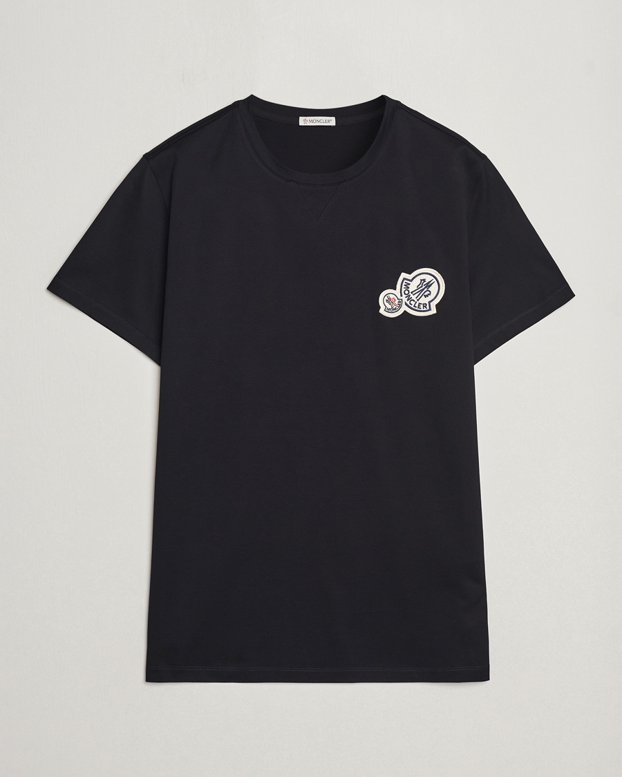 Homme | T-shirts | Moncler | Double Logo T-Shirt Black