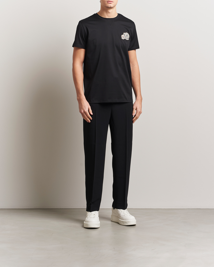 Homme | T-shirts | Moncler | Double Logo T-Shirt Black