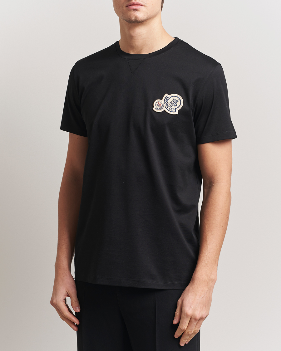 Homme | T-shirts | Moncler | Double Logo T-Shirt Black