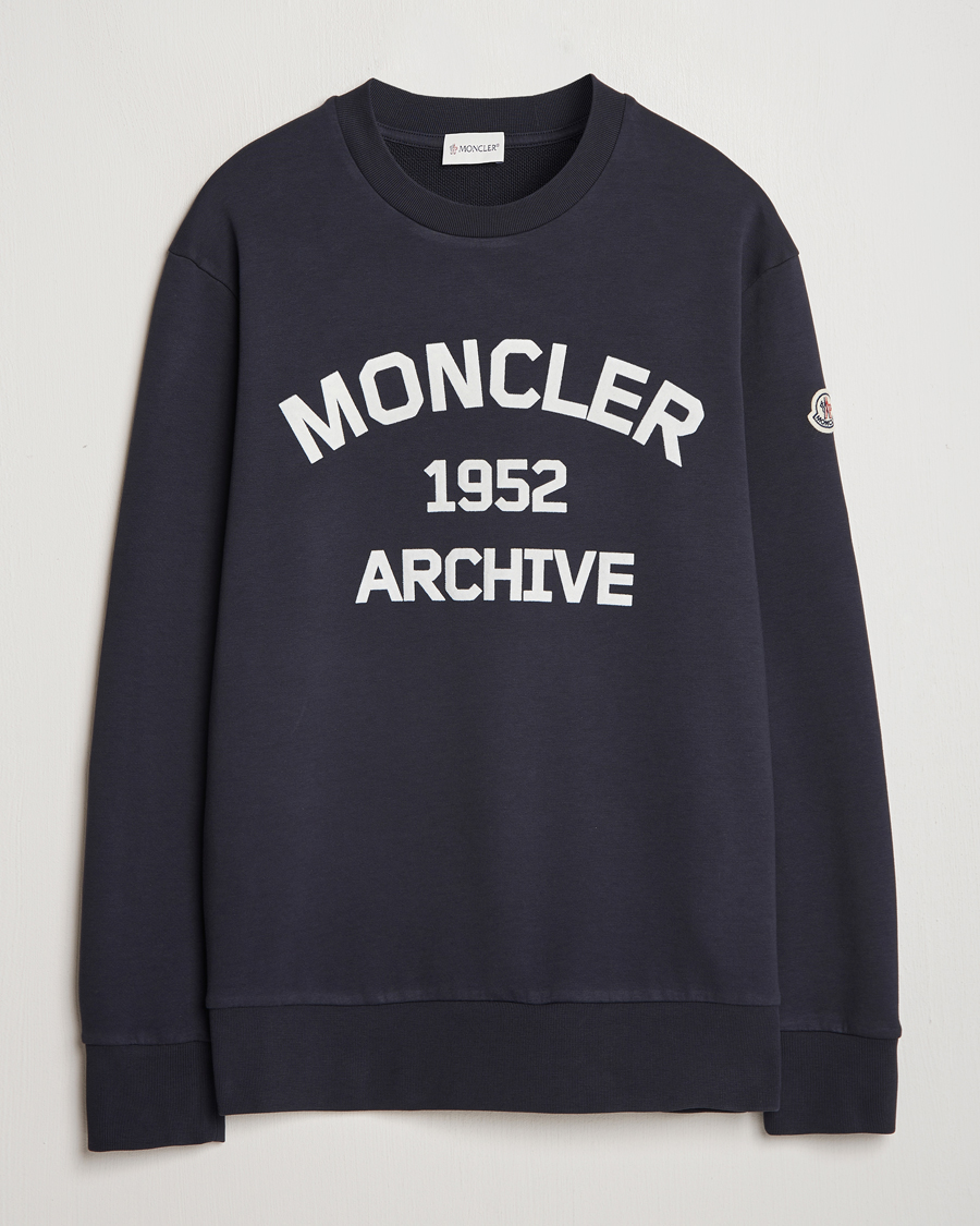 Heren | Truien | Moncler | Archive Logo Sweatshirt Navy