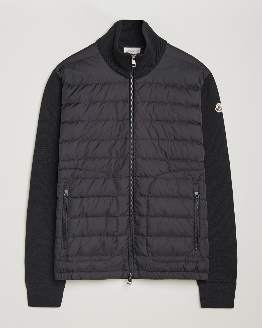 Homme | Manteaux Et Vestes | Moncler | Hybrid Zip Sweater Black