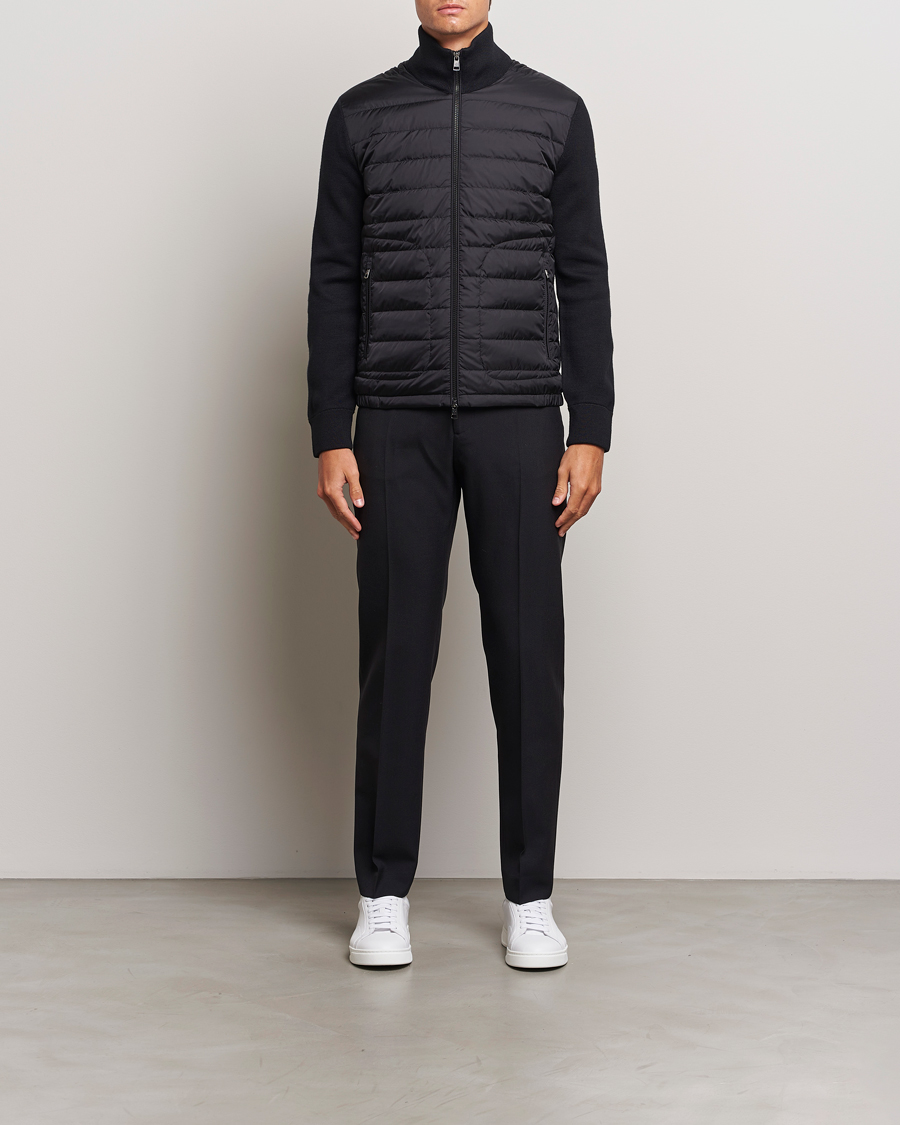 Homme | Manteaux Et Vestes | Moncler | Hybrid Zip Sweater Black
