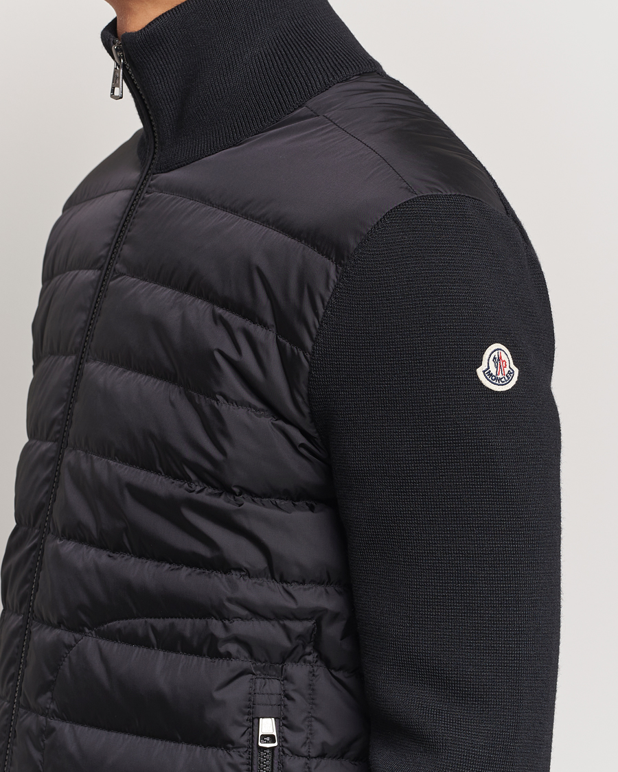 Homme | Manteaux Et Vestes | Moncler | Hybrid Zip Sweater Black