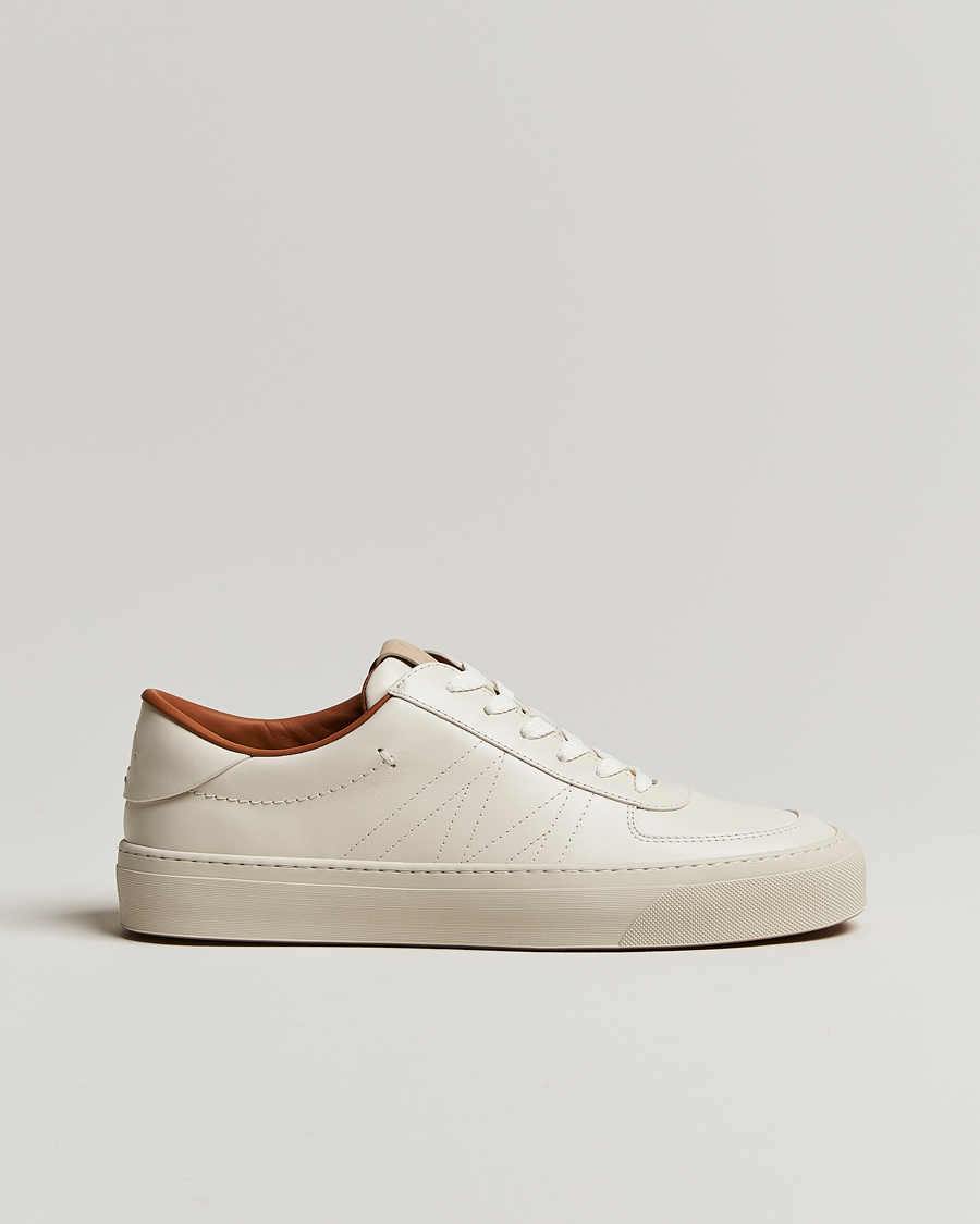 Homme | Moncler Monclub Sneakers White Calf | Moncler | Monclub Sneakers White Calf