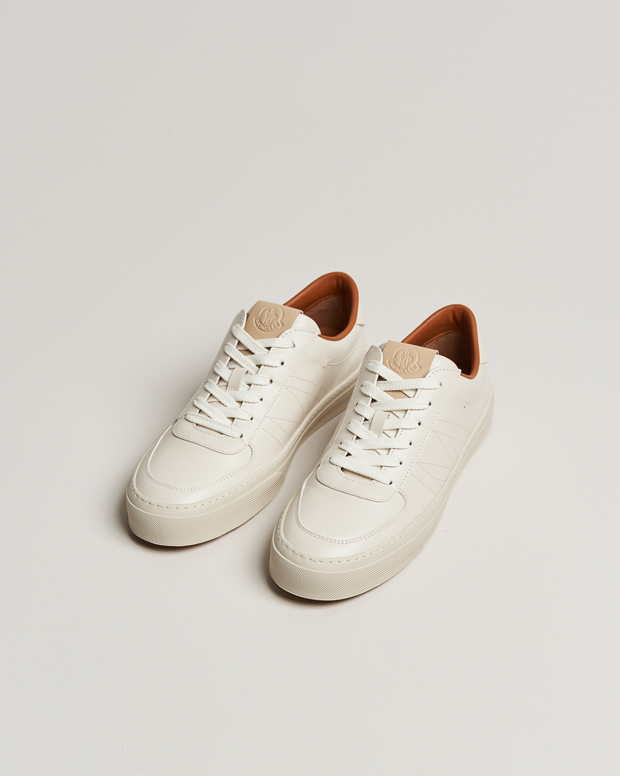Homme | Moncler Monclub Sneakers White Calf | Moncler | Monclub Sneakers White Calf