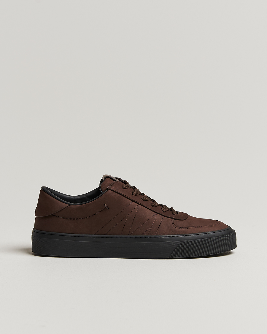 Homme | Moncler Monclub Sneakers Brown Suede | Moncler | Monclub Sneakers Brown Suede
