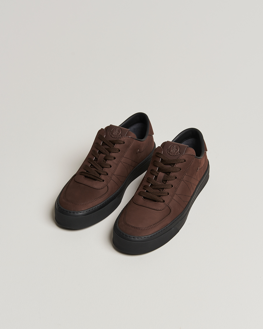 Homme | Moncler Monclub Sneakers Brown Suede | Moncler | Monclub Sneakers Brown Suede