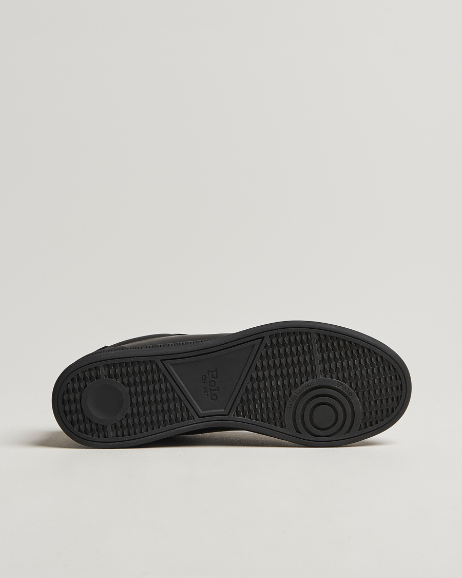Homme | Polo Ralph Lauren Heritage Court II High Sneaker Black/Red | Polo Ralph Lauren | Heritage Court II High Sneaker Black/Red