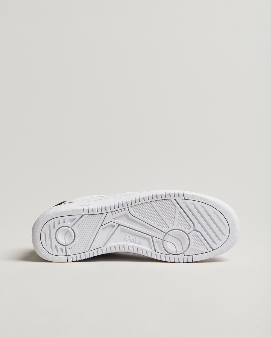 Heren | Polo Ralph Lauren Masters Court Sneaker White/Tan Multi PP | Polo Ralph Lauren | Masters Court Sneaker White/Tan Multi PP