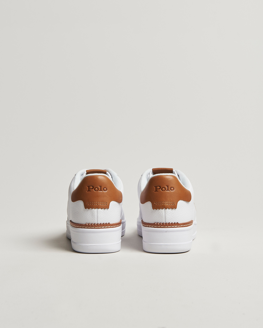 Heren | Polo Ralph Lauren Masters Court Sneaker White/Tan Multi PP | Polo Ralph Lauren | Masters Court Sneaker White/Tan Multi PP