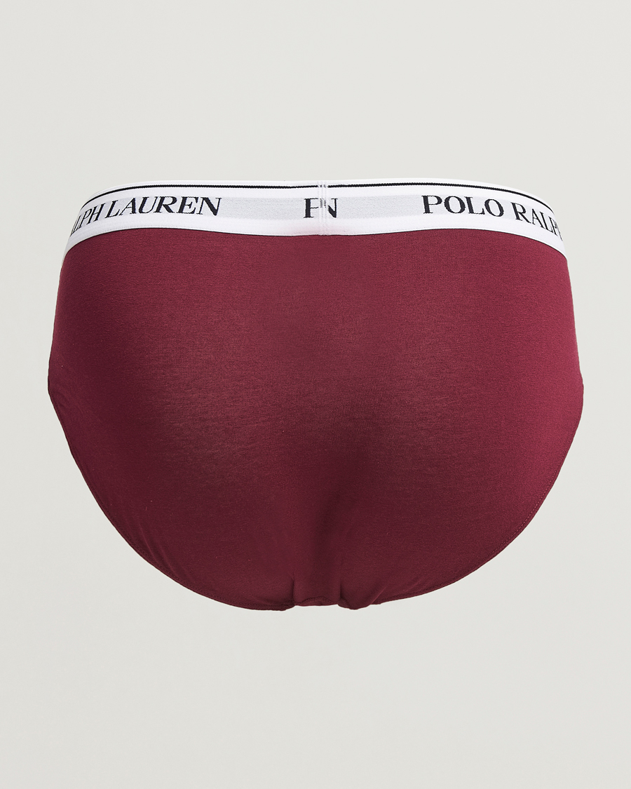 Homme | Sous-Vêtements Et Chaussettes | Polo Ralph Lauren | 3-Pack Brief Damson Red/Black/Fairway Green
