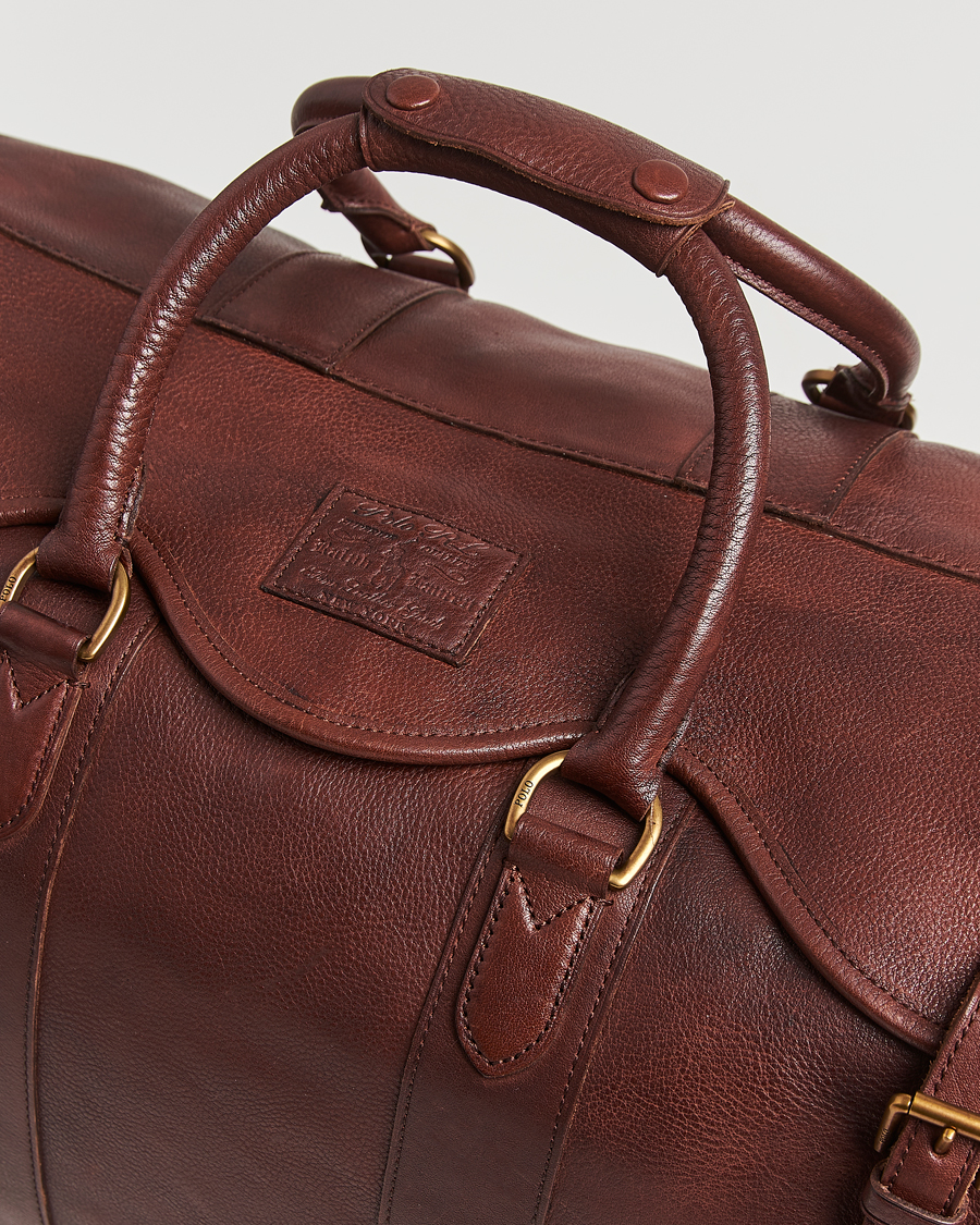 Homme | Sacs | Polo Ralph Lauren | Washed Leather Heritage Duffle Bag British Tan