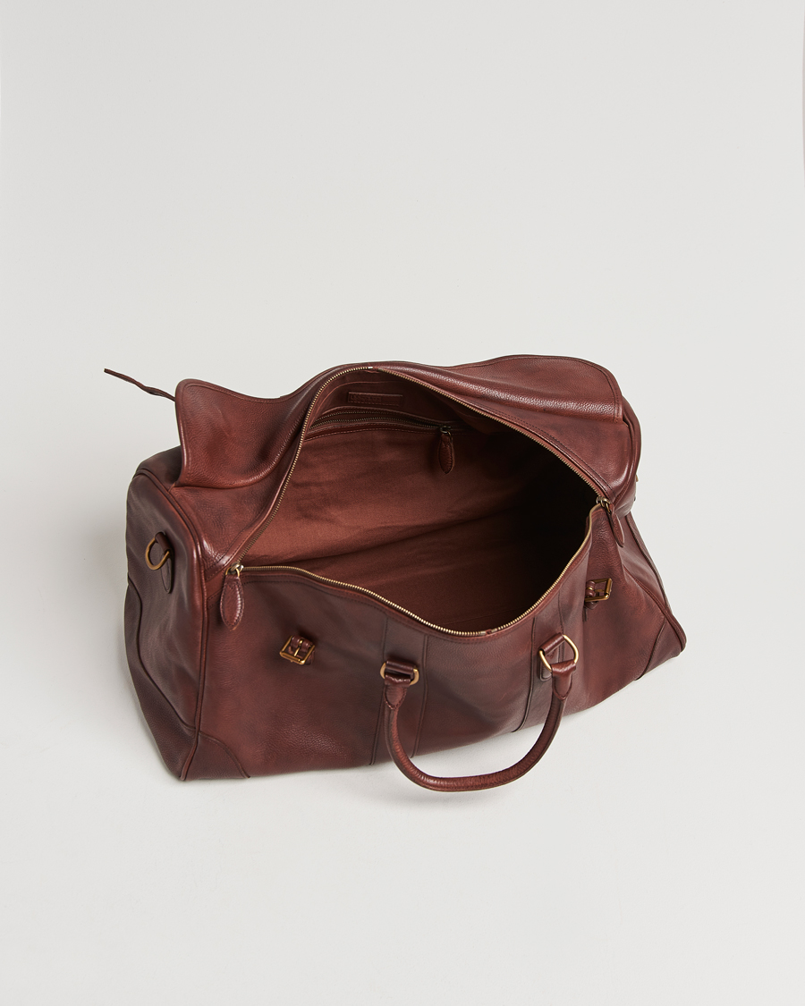 Homme | Sacs | Polo Ralph Lauren | Washed Leather Heritage Duffle Bag British Tan