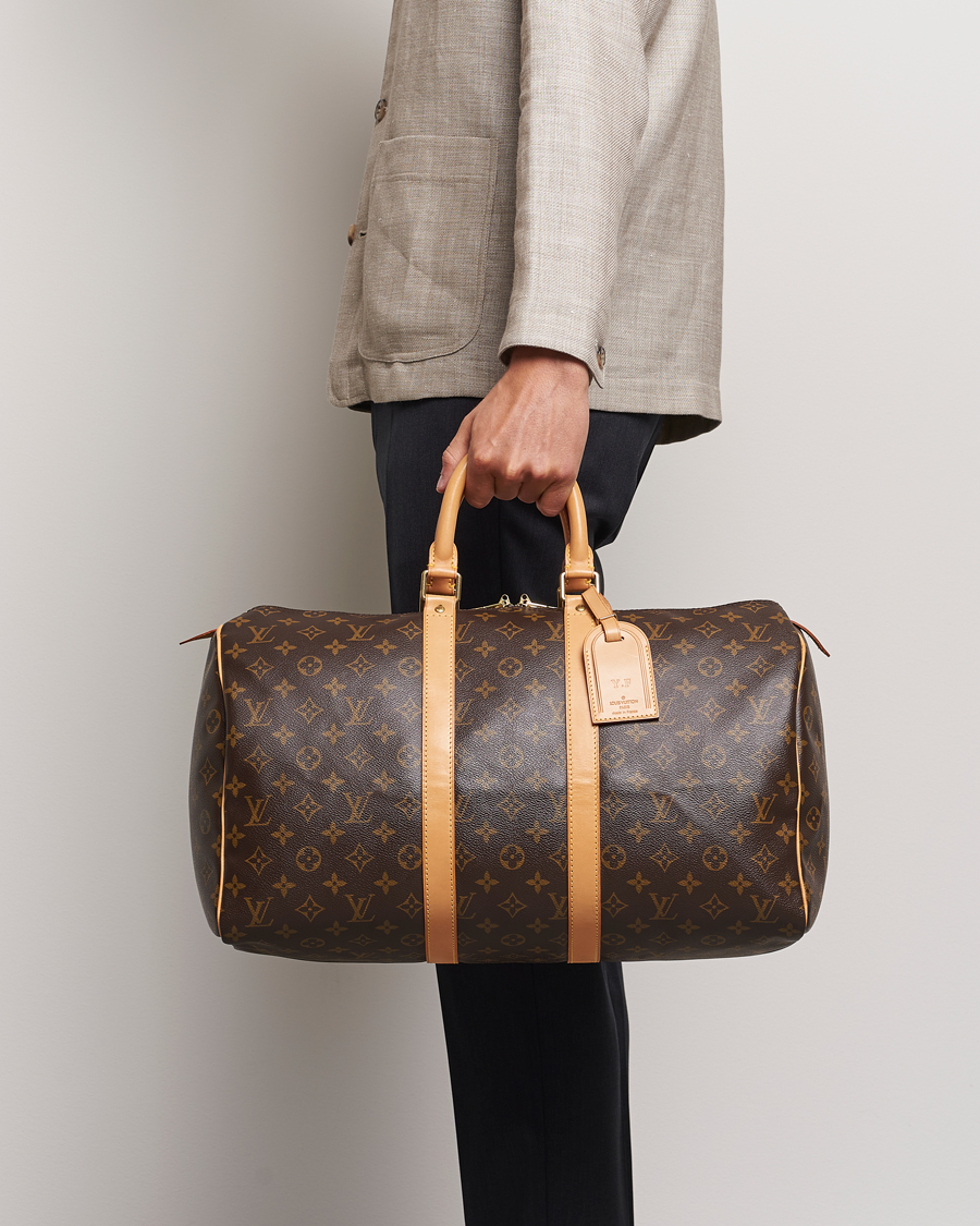 Heren | Louis Vuitton Pre-Owned Keepall 45 Bag Monogram | Louis Vuitton Pre-Owned | Keepall 45 Bag Monogram