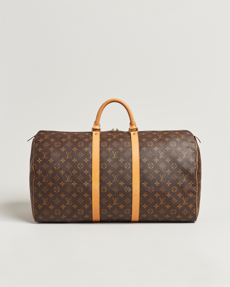 Homme | Louis Vuitton Pre-Owned Keepall 55 Bag Monogram | Louis Vuitton Pre-Owned | Keepall 55 Bag Monogram