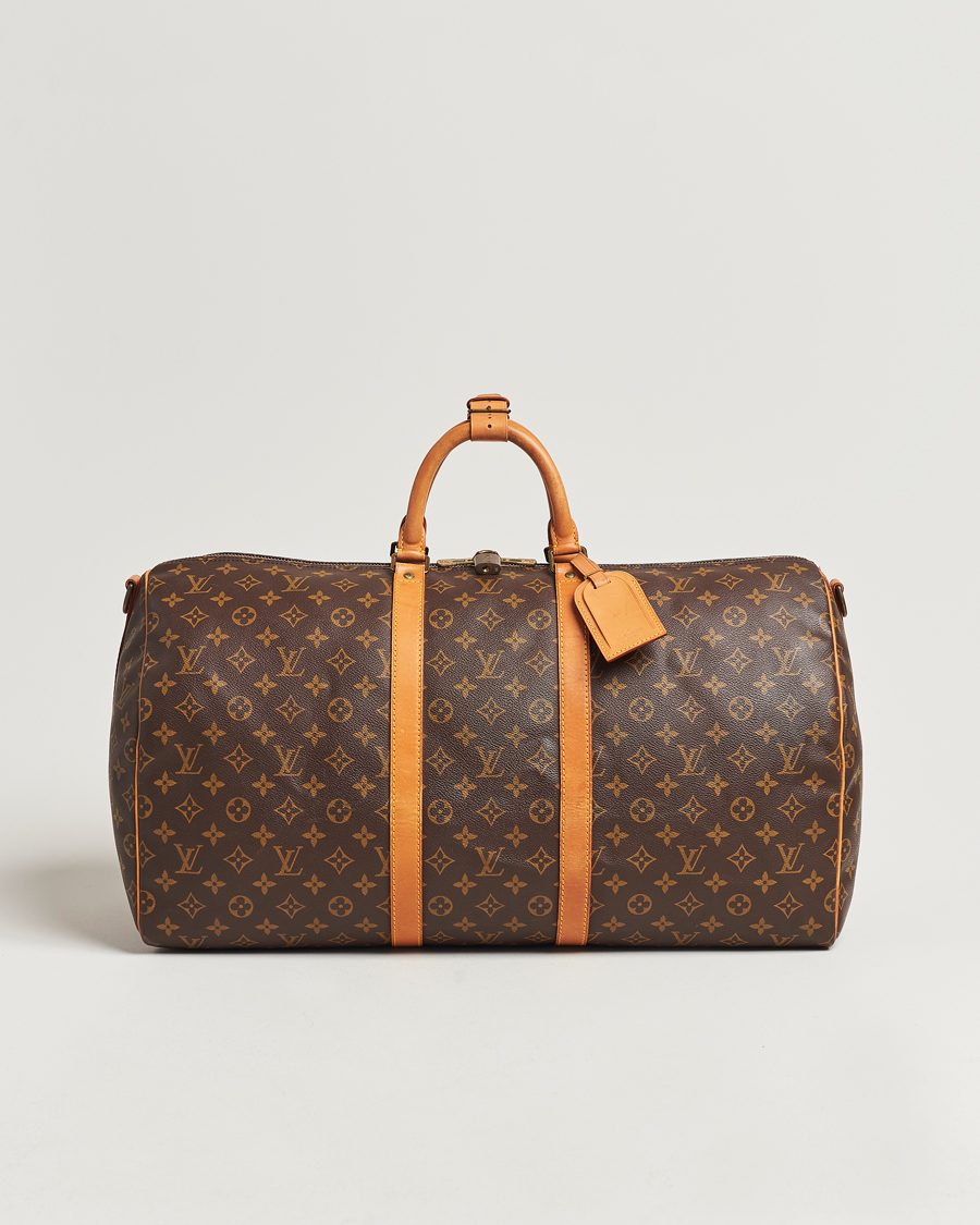 Homme | Louis Vuitton Pre-Owned Keepall Bandoulière 55 Monogram  | Louis Vuitton Pre-Owned | Keepall Bandoulière 55 Monogram 
