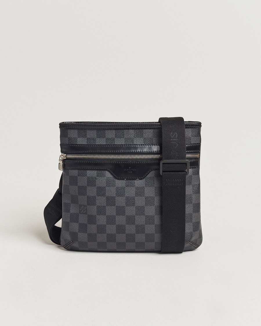 Heren | Louis Vuitton Pre-Owned Thomas Messenger Bag Damier Graphite | Louis Vuitton Pre-Owned | Thomas Messenger Bag Damier Graphite