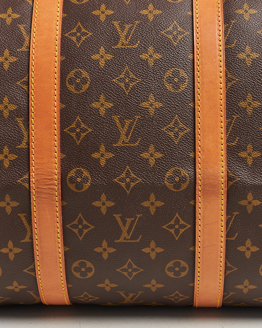 Homme | Louis Vuitton Pre-Owned Keepall 55 Bag Monogram | Louis Vuitton Pre-Owned | Keepall 55 Bag Monogram