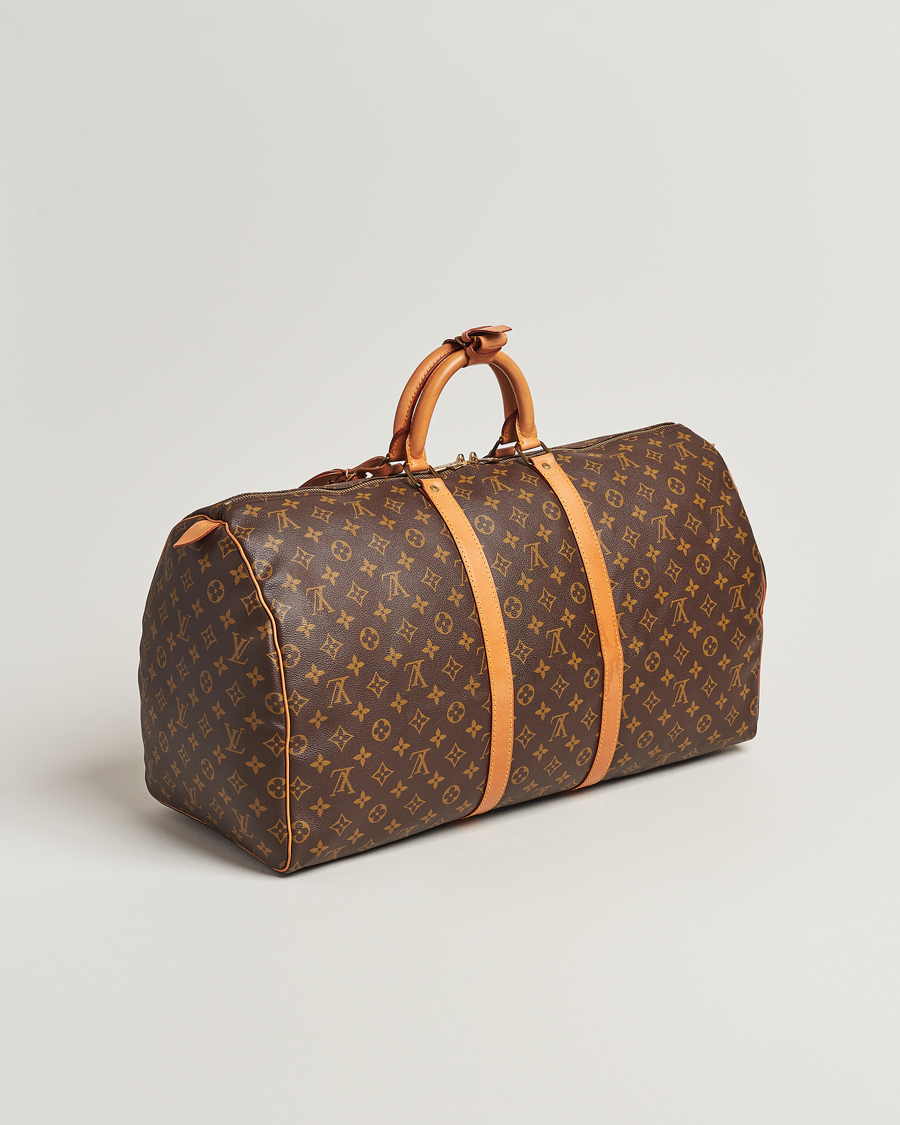 Homme | Louis Vuitton Pre-Owned Keepall 55 Bag Monogram | Louis Vuitton Pre-Owned | Keepall 55 Bag Monogram