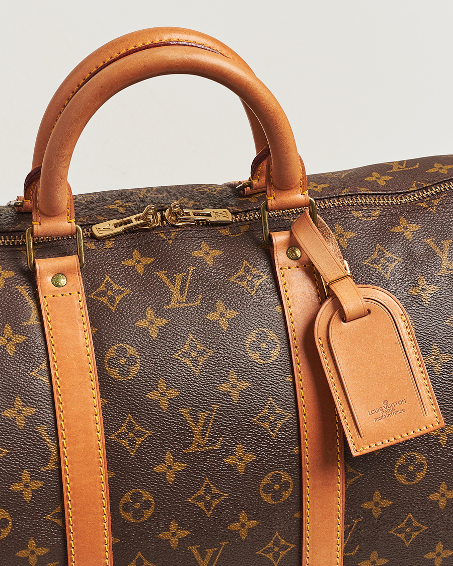 Homme | Louis Vuitton Pre-Owned Keepall 55 Bag Monogram | Louis Vuitton Pre-Owned | Keepall 55 Bag Monogram