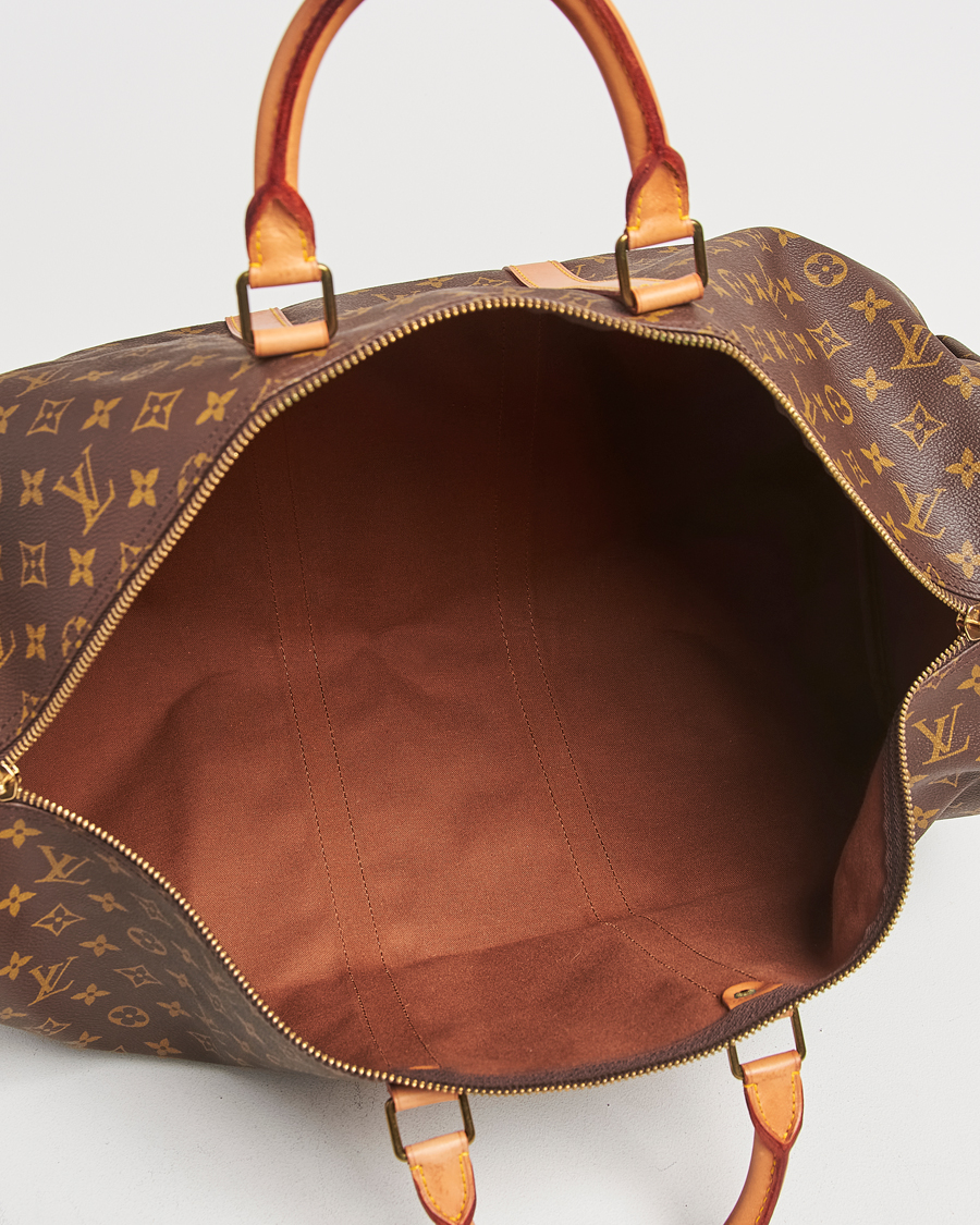 Homme | Louis Vuitton Pre-Owned Keepall 55 Bag Monogram | Louis Vuitton Pre-Owned | Keepall 55 Bag Monogram