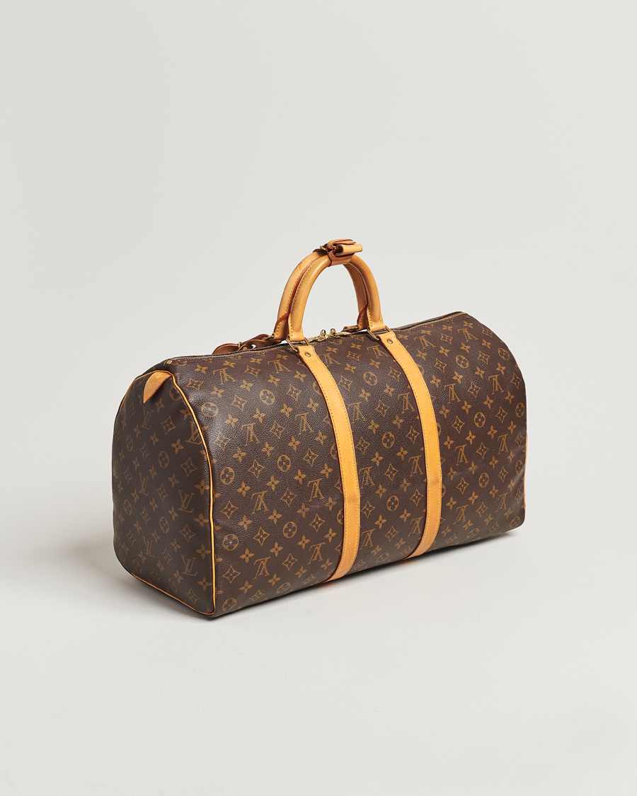 Homme | Louis Vuitton Pre-Owned Keepall 50 Bag Monogram | Louis Vuitton Pre-Owned | Keepall 50 Bag Monogram