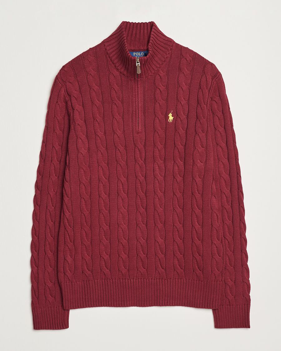 Heren | Truien | Polo Ralph Lauren | Cotton Cable Half Zip Red Carpet