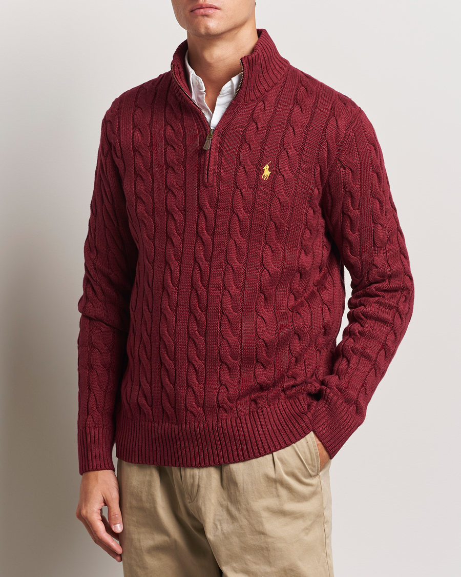 Heren | Truien | Polo Ralph Lauren | Cotton Cable Half Zip Red Carpet