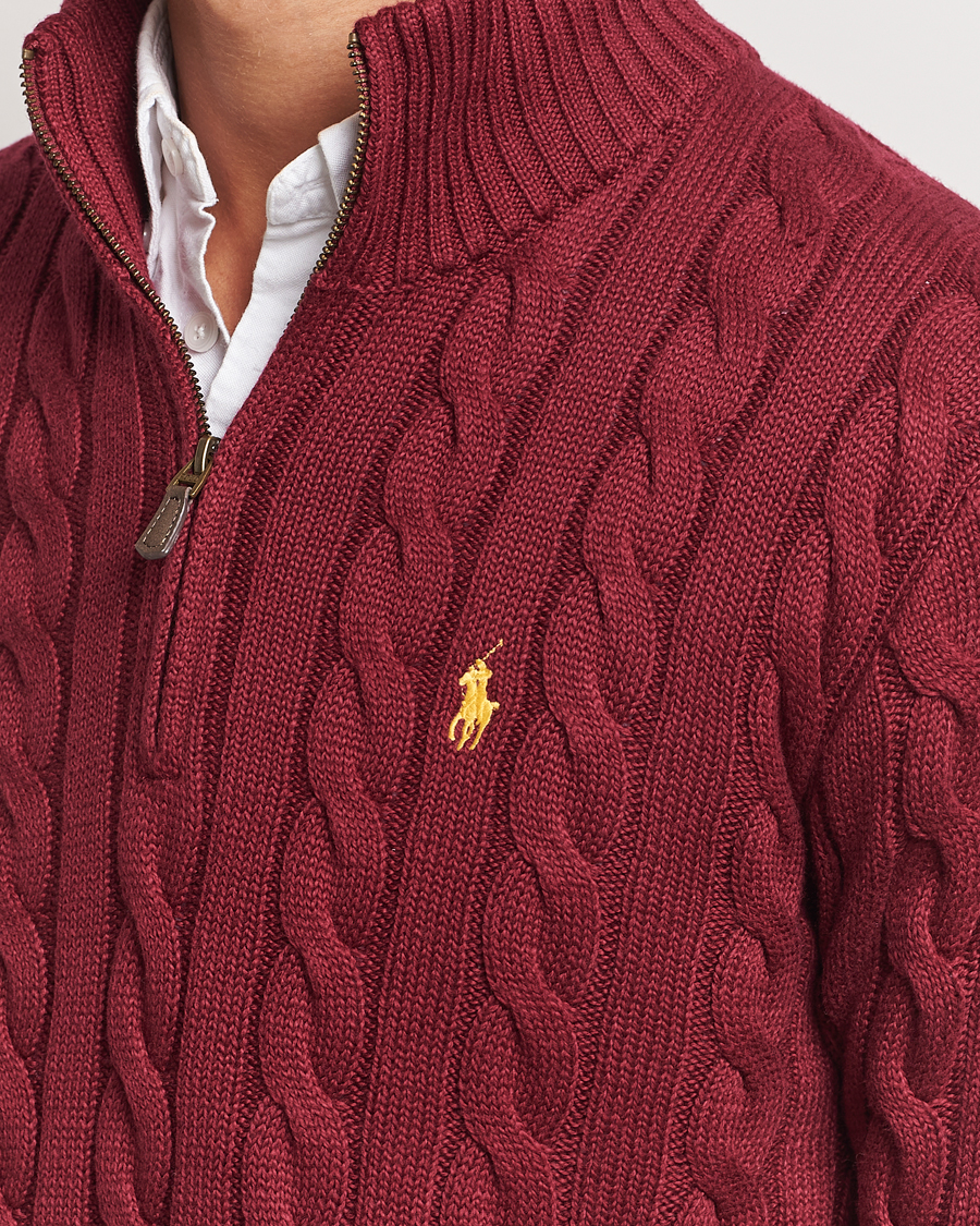 Heren | Truien | Polo Ralph Lauren | Cotton Cable Half Zip Red Carpet