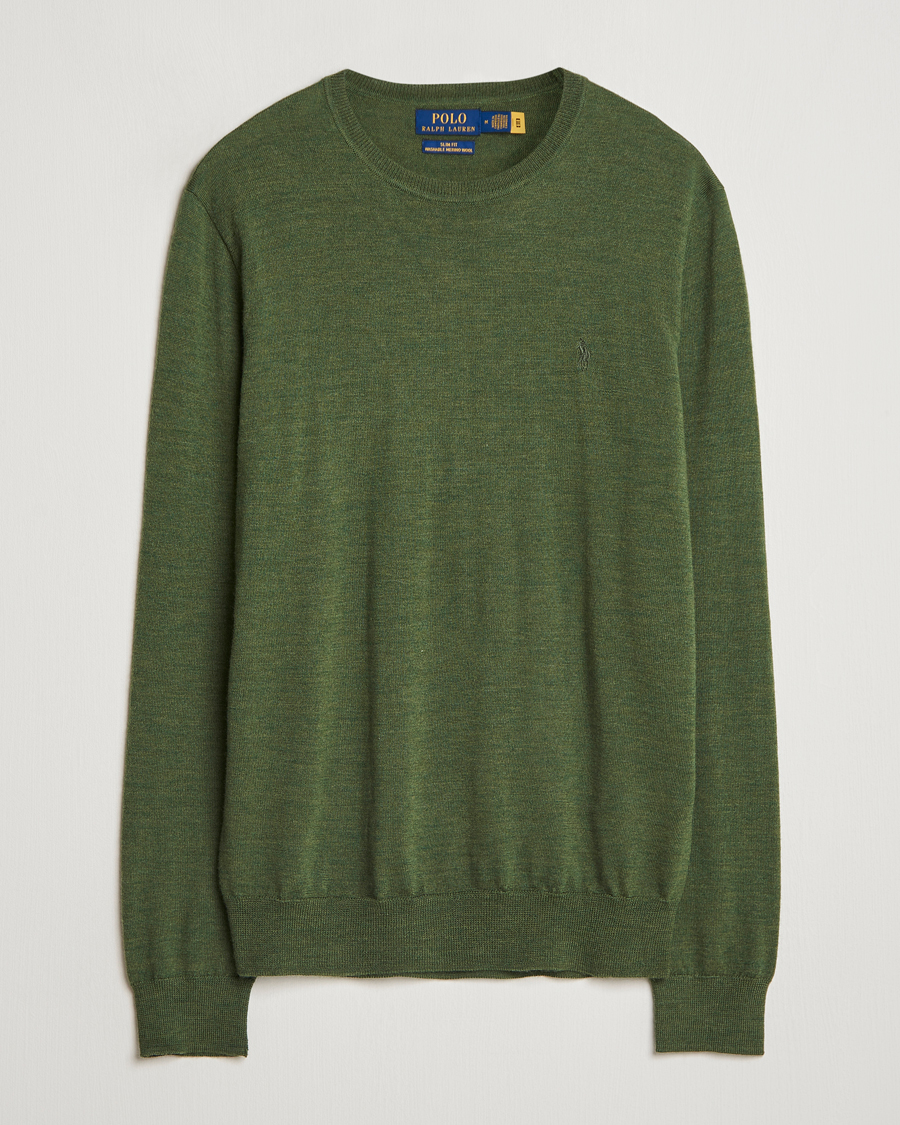 Heren | Truien | Polo Ralph Lauren | Merino Crew Neck Pullover Classic Olive Heather