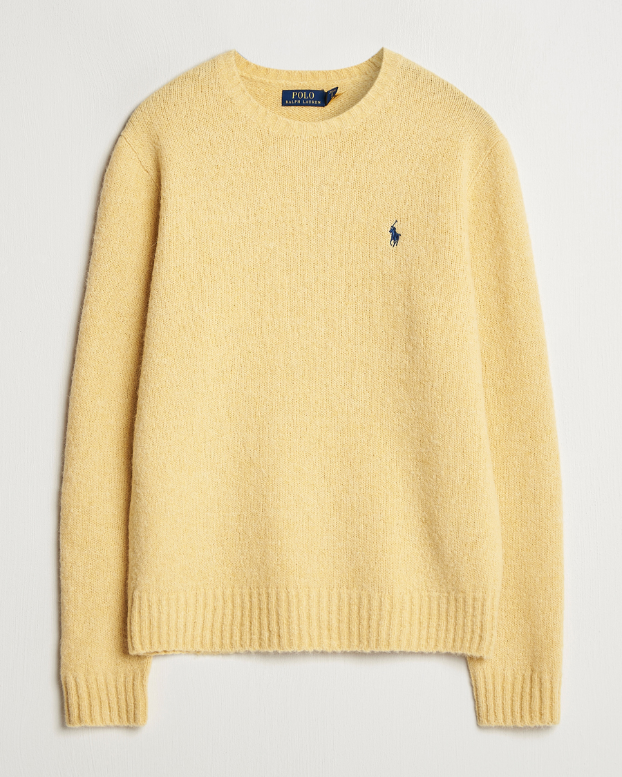 Homme | Pulls Et Tricots | Polo Ralph Lauren | Alpaca Crew Neck Sweater Shetland Yellow