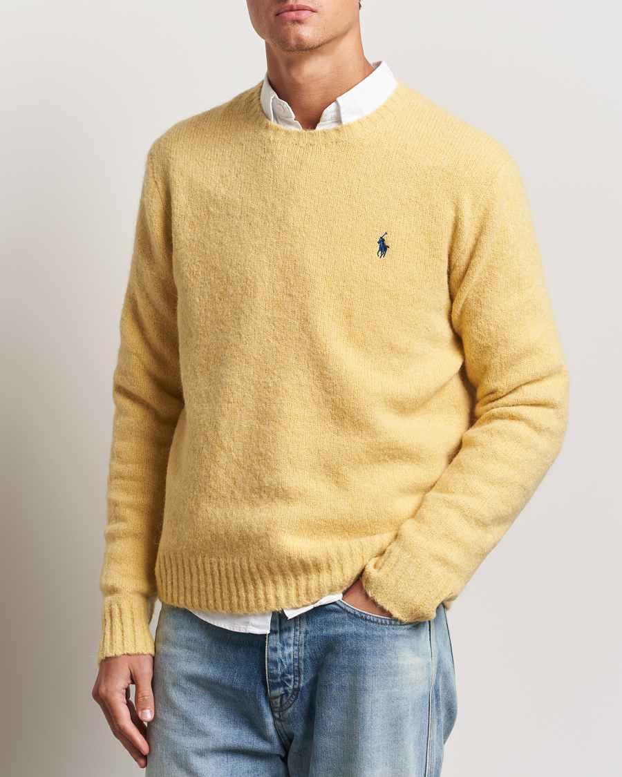 Homme | Pulls Et Tricots | Polo Ralph Lauren | Alpaca Crew Neck Sweater Shetland Yellow