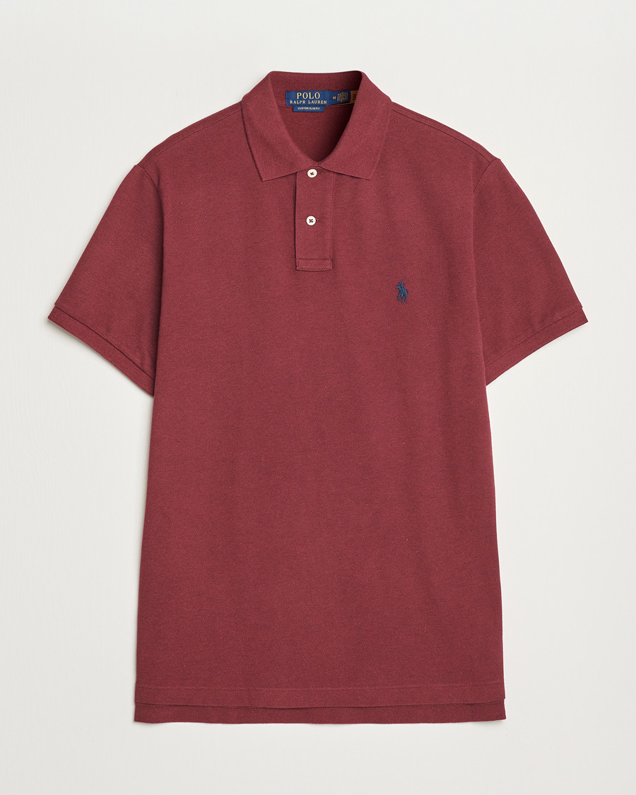 Heren | Polo's | Polo Ralph Lauren | Custom Slim Fit Polo Vintage Port Heather
