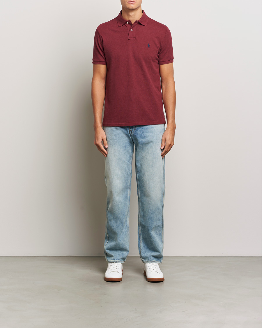 Heren | Polo's | Polo Ralph Lauren | Custom Slim Fit Polo Vintage Port Heather