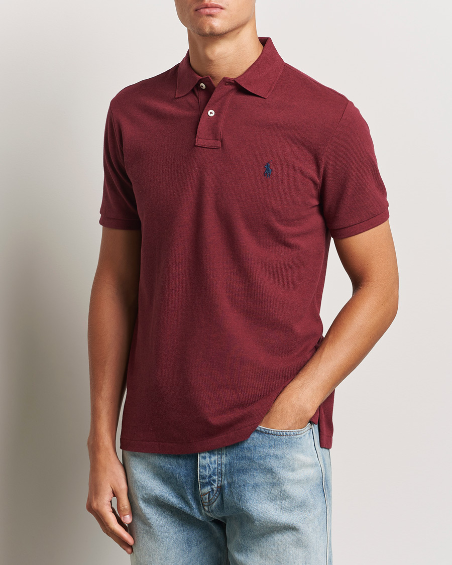 Heren | Polo's | Polo Ralph Lauren | Custom Slim Fit Polo Vintage Port Heather