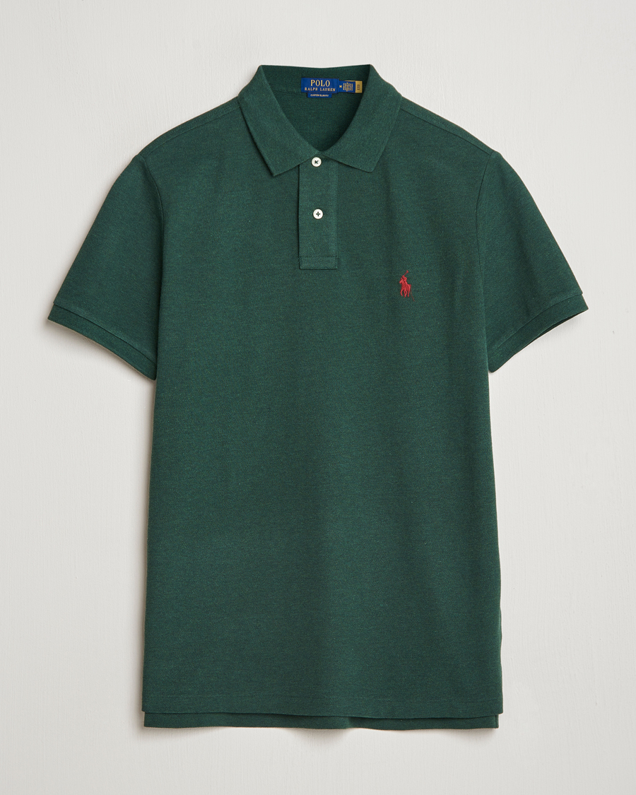 Heren | Polo's | Polo Ralph Lauren | Custom Slim Fit Polo Scotch Pine Heather