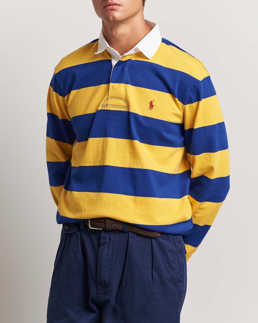 Heren | Truien | Polo Ralph Lauren | Jersey Striped Rugger Yellow/Classic Azure