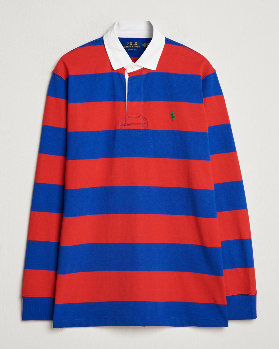 Heren | Truien | Polo Ralph Lauren | Jersey Striped Rugger Red/Classic Azure