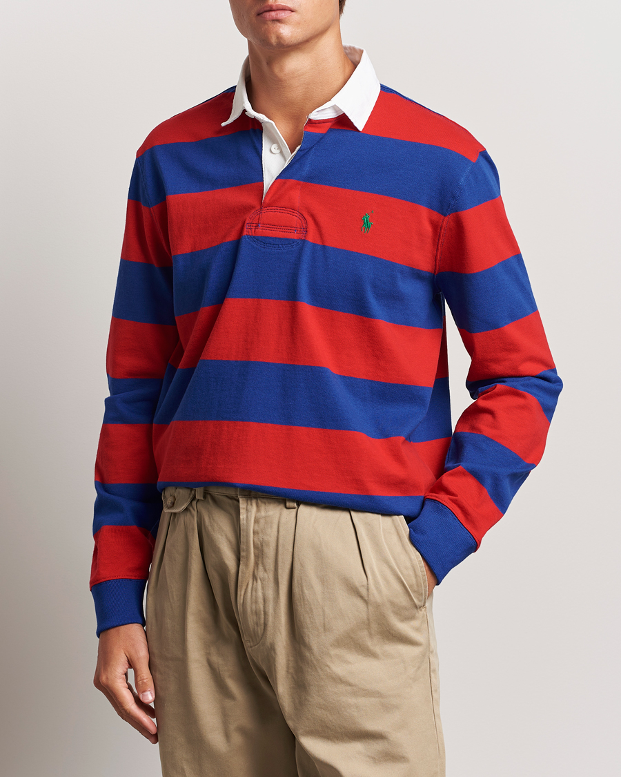 Heren | Truien | Polo Ralph Lauren | Jersey Striped Rugger Red/Classic Azure