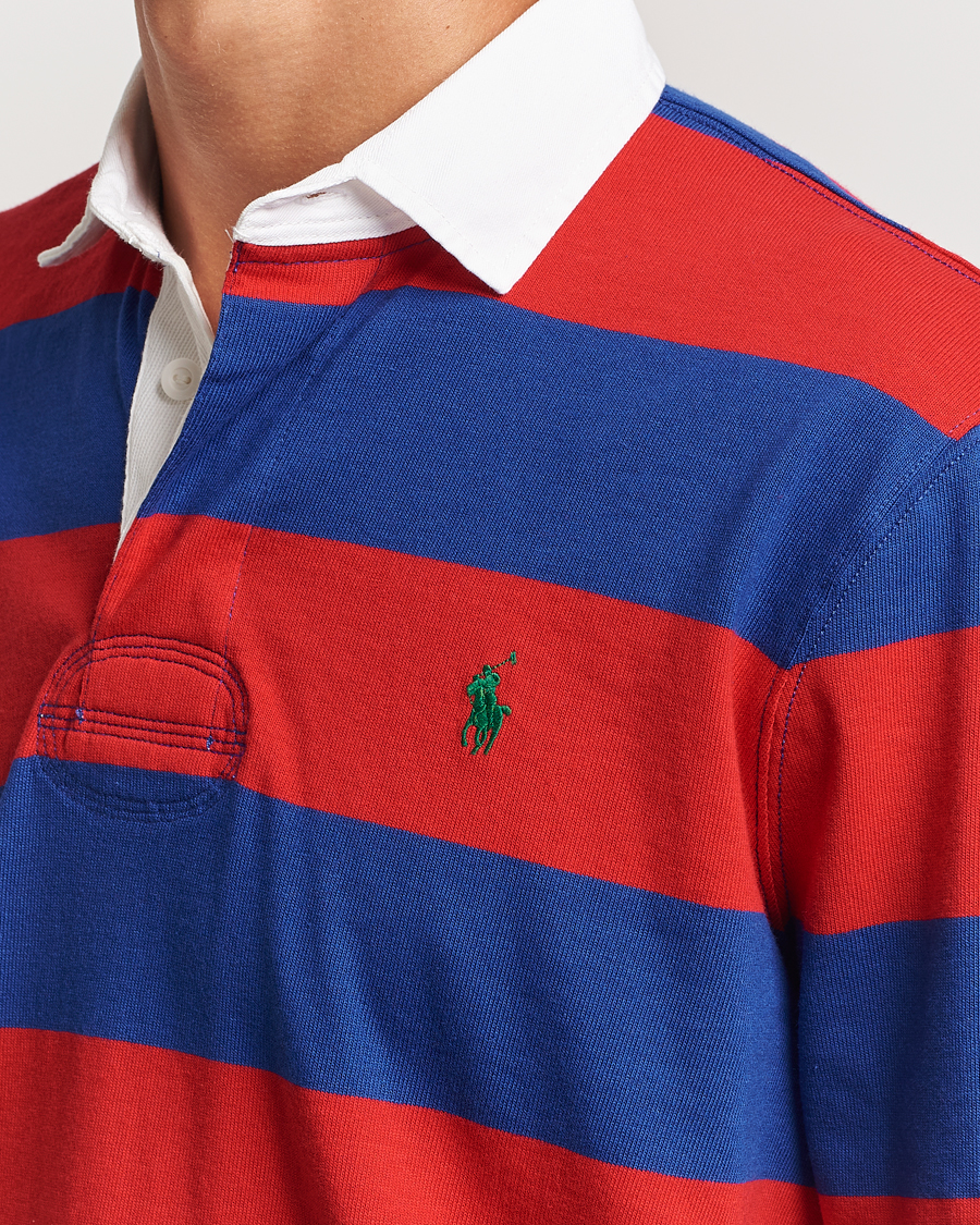 Heren | Truien | Polo Ralph Lauren | Jersey Striped Rugger Red/Classic Azure