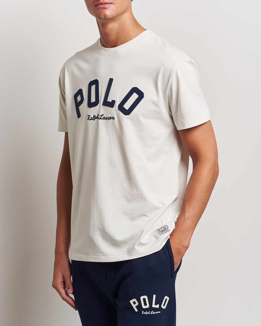 Homme | T-shirts | Polo Ralph Lauren | RL Varsity Tee Antique Cream