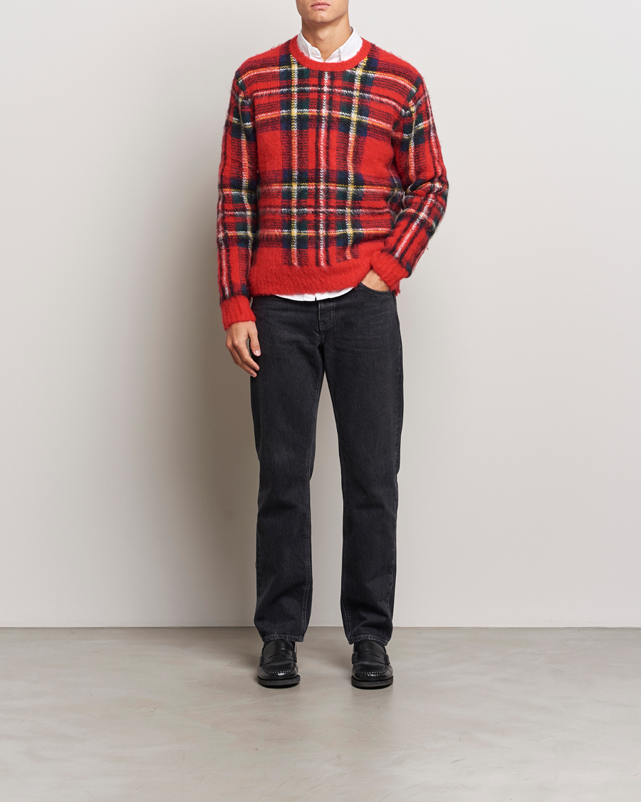 Heren | Truien | Polo Ralph Lauren | Plaid Wool Sweater Red Combo