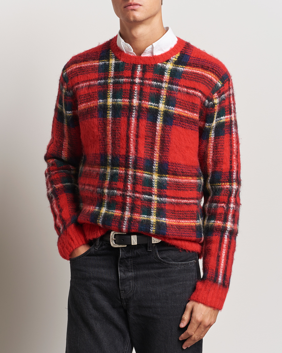 Heren | Truien | Polo Ralph Lauren | Plaid Wool Sweater Red Combo