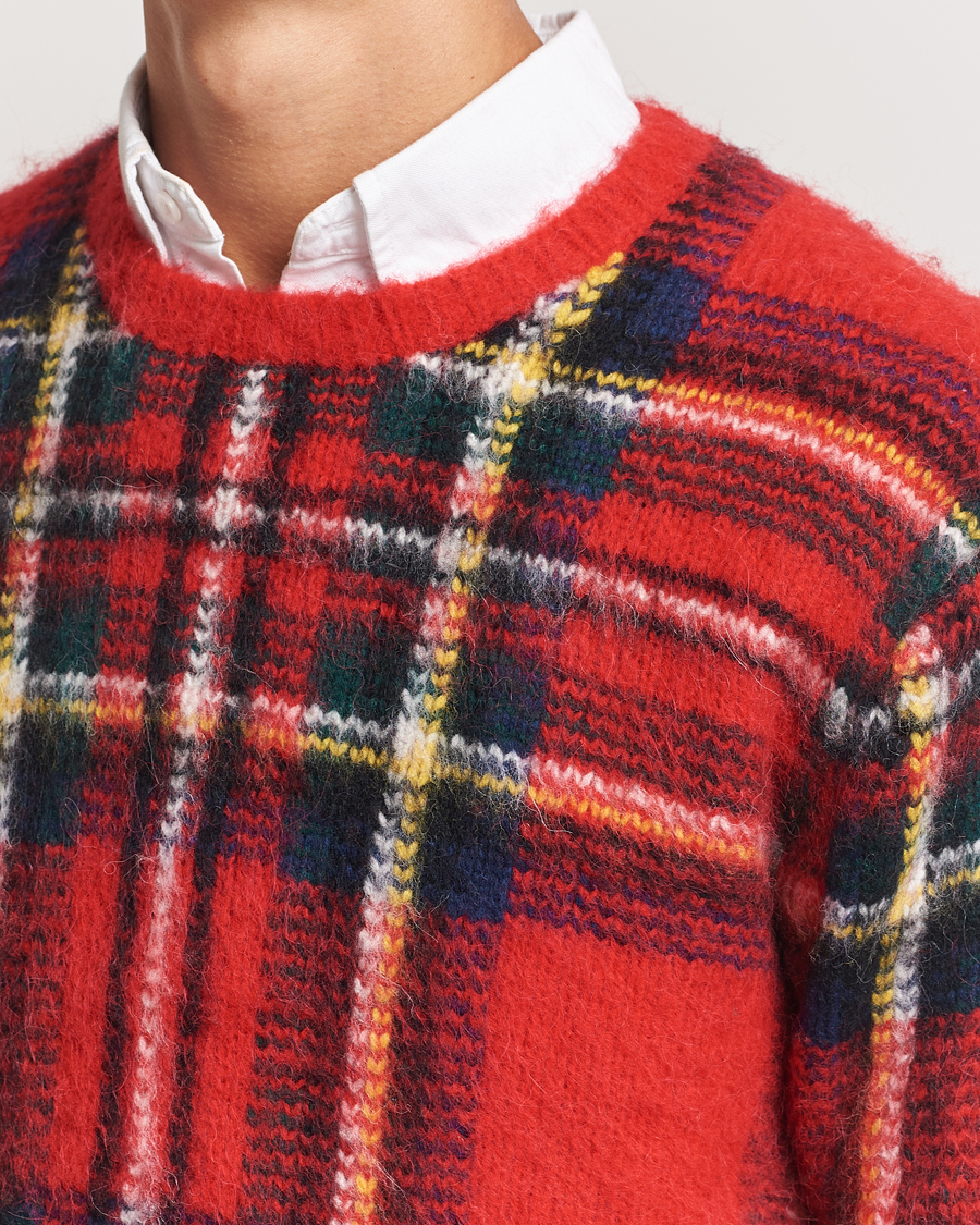 Heren | Truien | Polo Ralph Lauren | Plaid Wool Sweater Red Combo