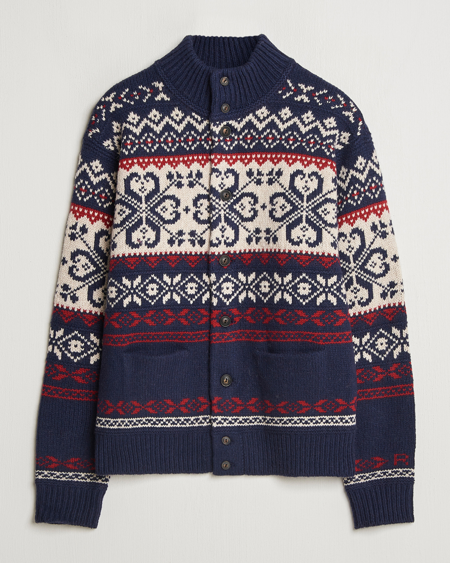 Heren | Truien | Polo Ralph Lauren | Wool Blend Cardigan Navy Combo