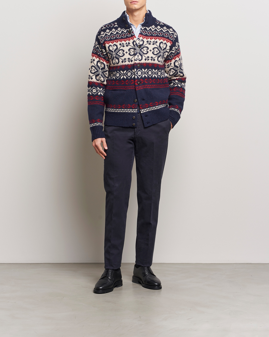 Heren | Truien | Polo Ralph Lauren | Wool Blend Cardigan Navy Combo