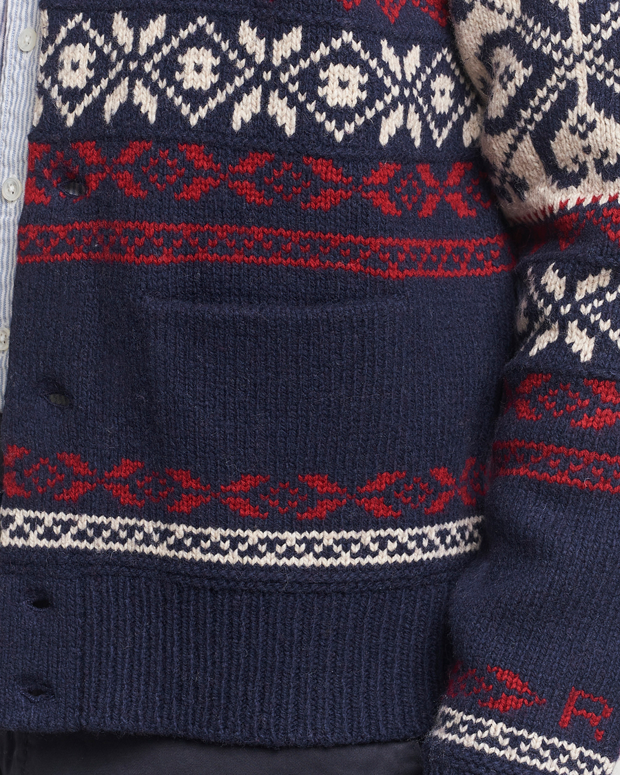 Heren | Truien | Polo Ralph Lauren | Wool Blend Cardigan Navy Combo